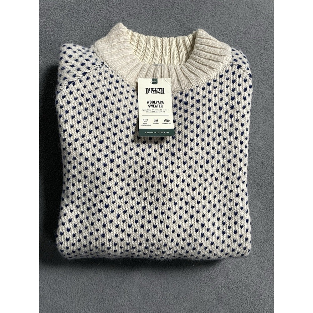 Duluth Trading Women's Wool Alpaca Blend Knit Crew Neck Sweater, Size Small New!